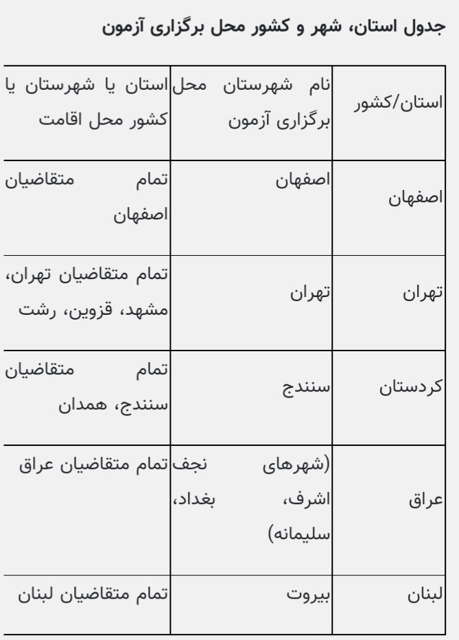 نهمین دوره آزمون سامفای دانشگاهی در روز جمعه ۳۱ تیر برگزار می&zwnj;شود