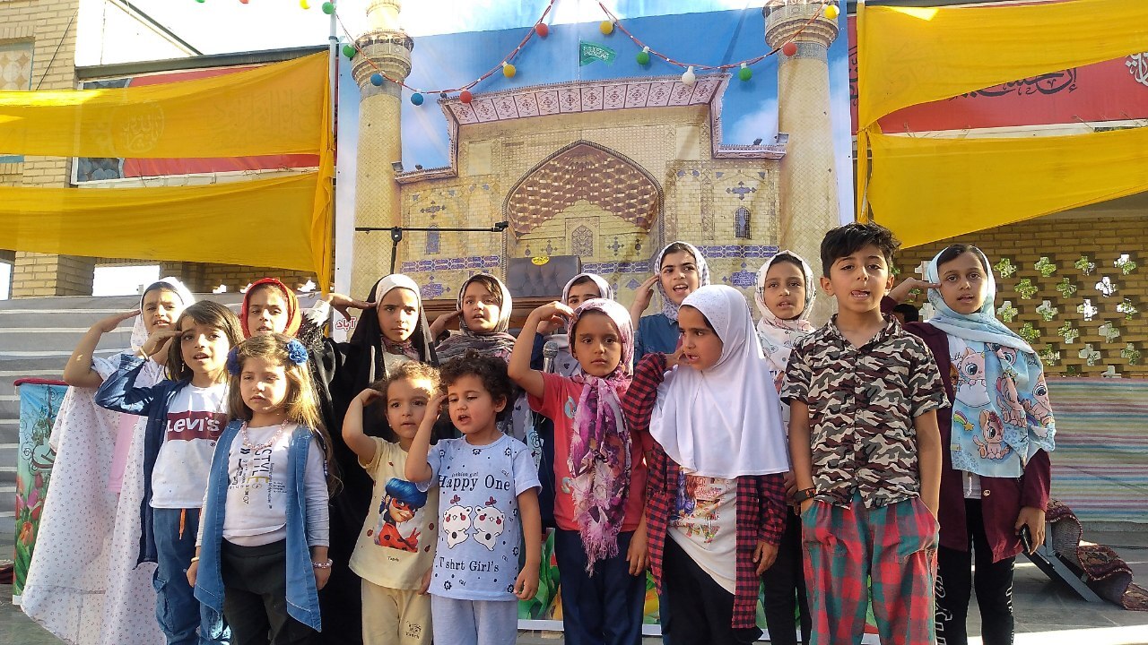 برگزاری جشن عید غدیر در مزار شهدای صالح آباد + فیلم و تصاویر