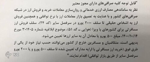سقف فروش ارز مسافرتی برای کشور&zwnj;های با ویزا کاهش یافت