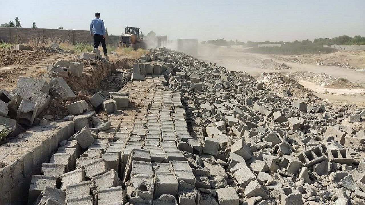 آزادسازی ۱۱ هزار متر مربع از بستر رودخانه دره چای