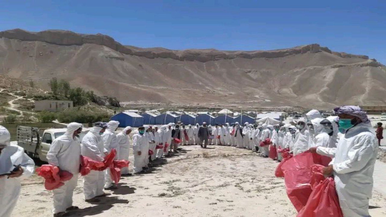 برگزاری حشر عمومی برای پاک کاری زباله ها در پارک ملی بندامیر + تصاویر