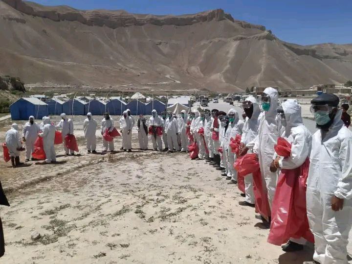 برگزاری حشر عمومی برای پاک کاری زباله ها در پارک ملی بندامیر + تصاویر