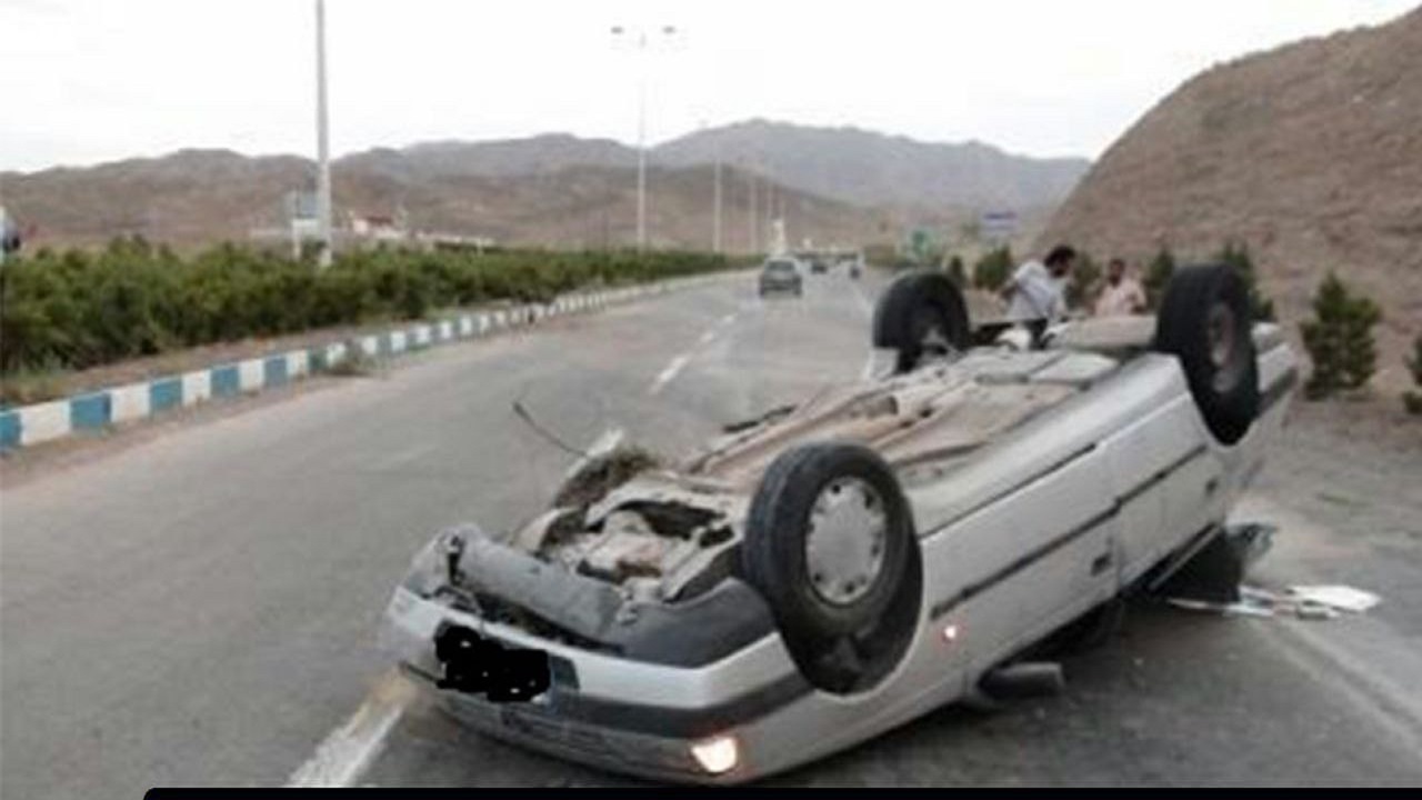 واژگونی مرگبار پژو ۴۰۵ در آزاد راه "قزوین-زنجان"
