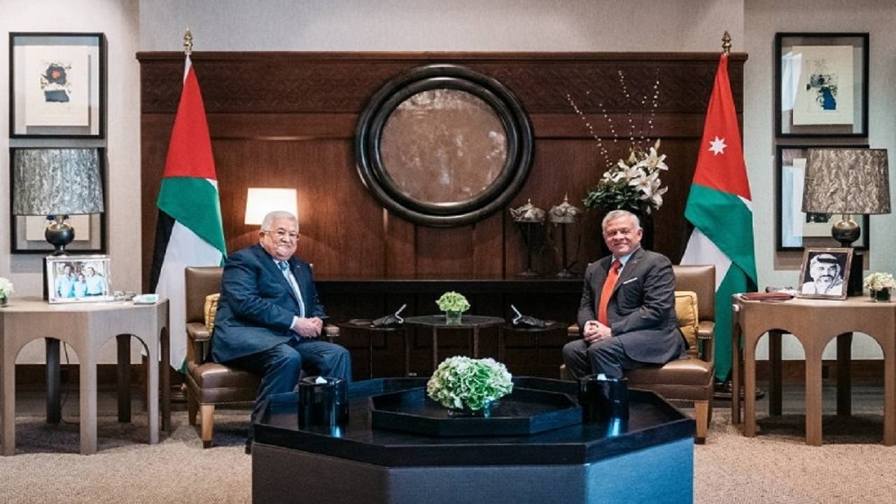 مسئله فلسطین محور دیدار محمود عباس با پادشاه اردن