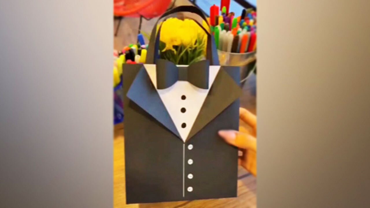 آموزش ساخت پاکت هدیه مردانه + فیلم