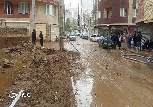 سیلاب در منطقه مکریان مهاباد