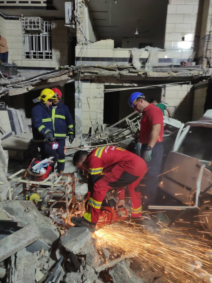 ۱۲ مصدوم حاصل انفجار ساختمان مسکونی