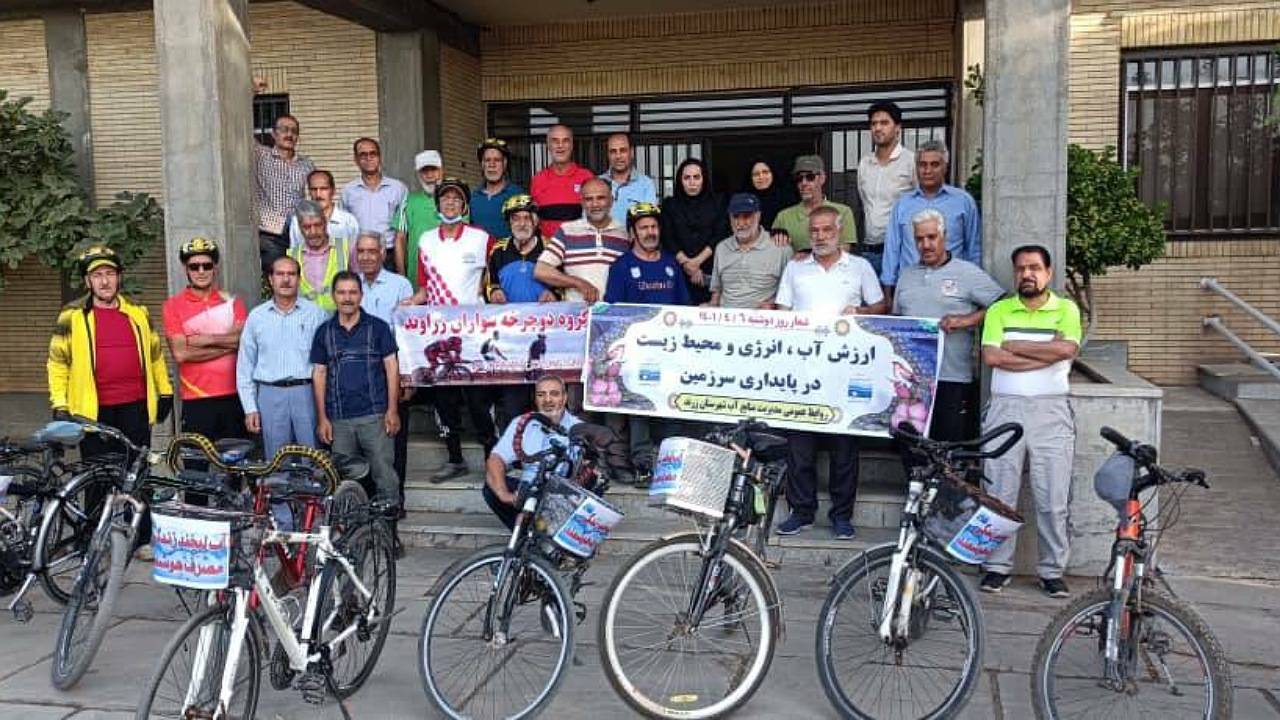 برگزاری همایش دوچرخه سواری در زرند