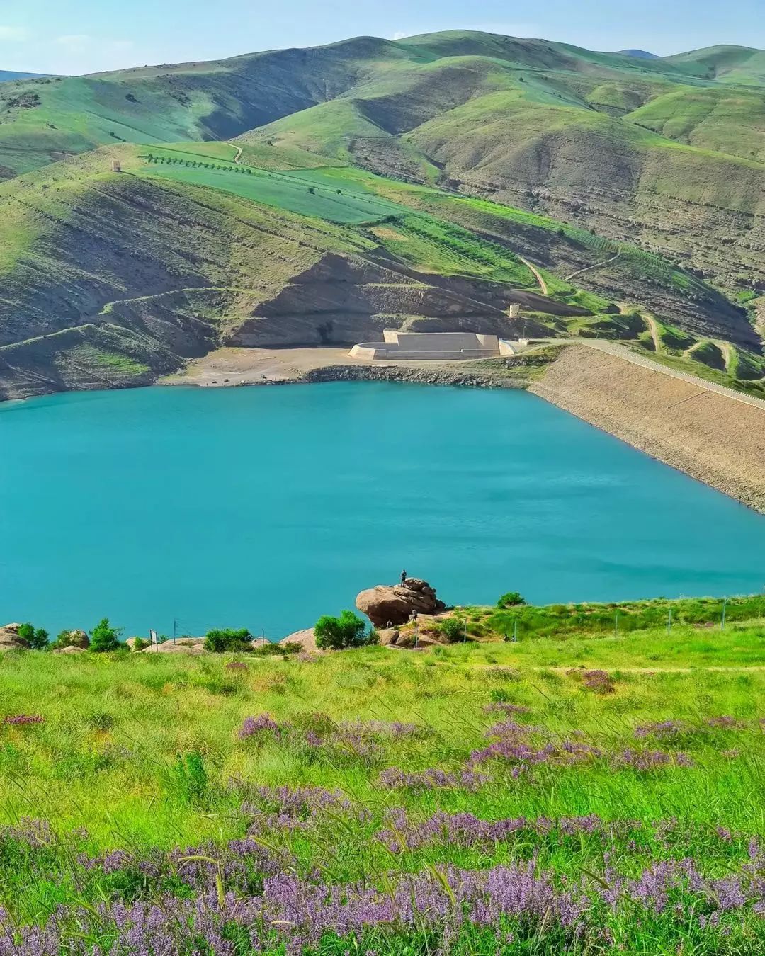 تصاویری از طبیعت دریاچه سد شهر چای