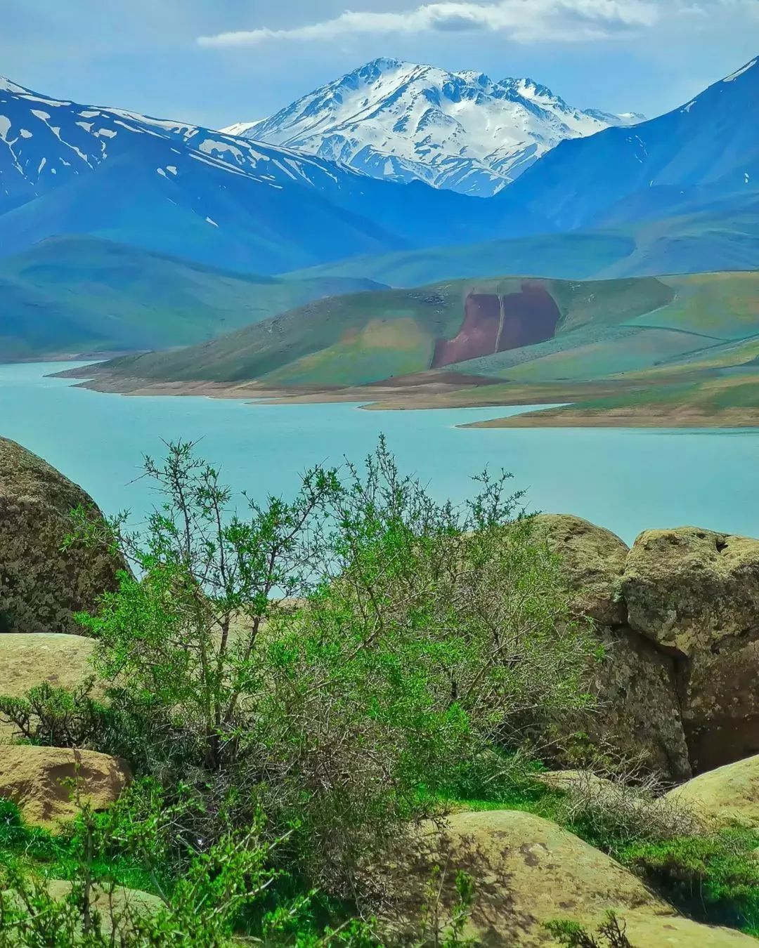 تصاویری از طبیعت دریاچه سد شهر چای