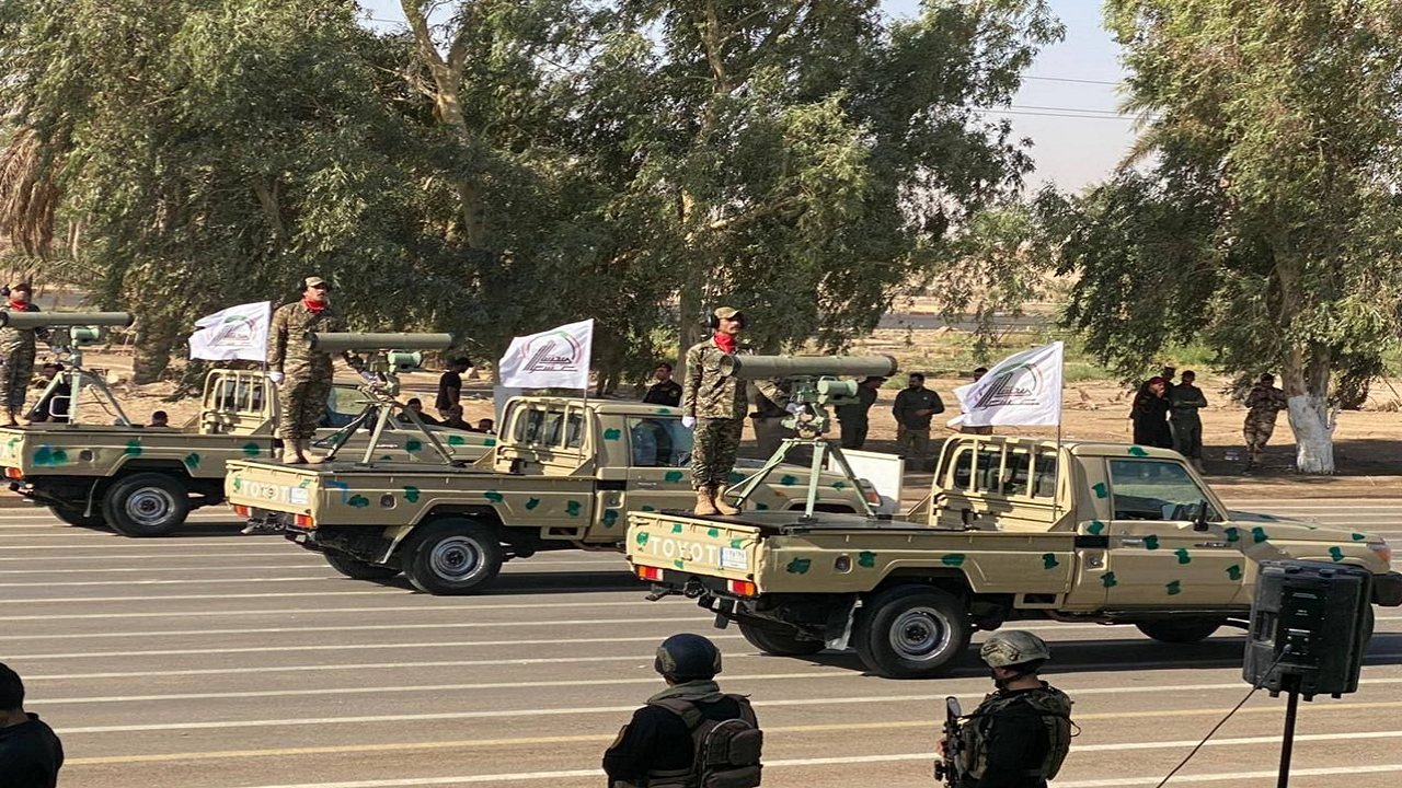 رژه نظامی الحشد الشعبی عراق در هشتمین سالگرد تاسیس آن+ عکس