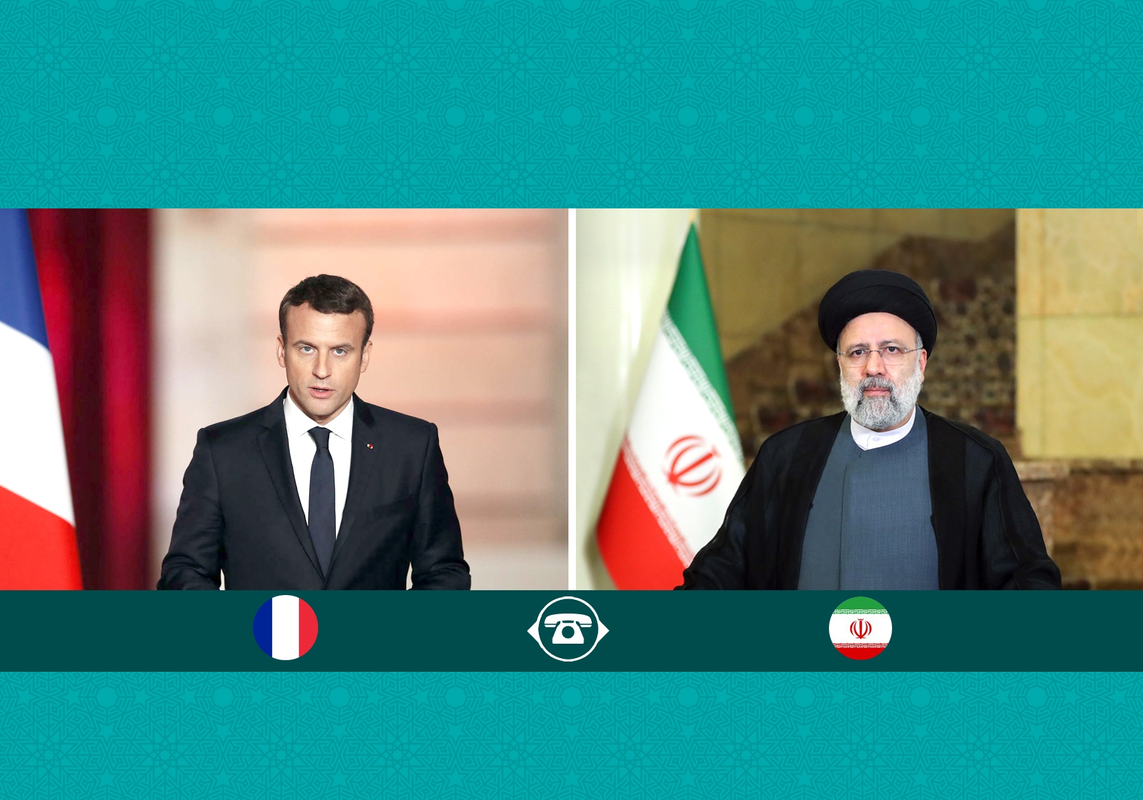 رئیسی: تحریم‌های آمریکا ضد ایران به ضرر اقتصاد جهانی است/ مکرون: فرانسه از موضع ایران در مخالفت با عملیات نظامی ضد سوریه حمایت می‌کند
