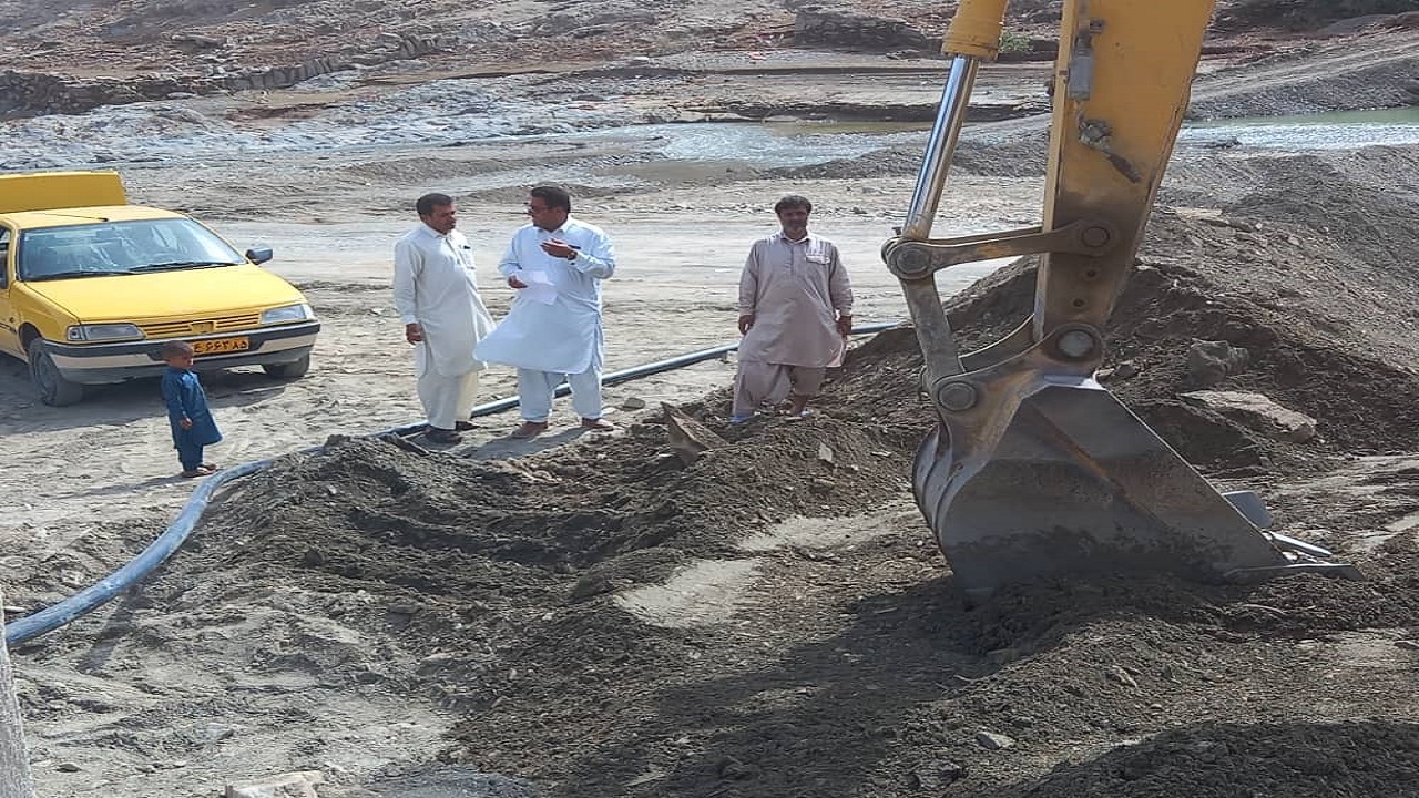 سیل مجدد به شبکه آبرسانی ۶ روستای ایرانشهر خسارت زد