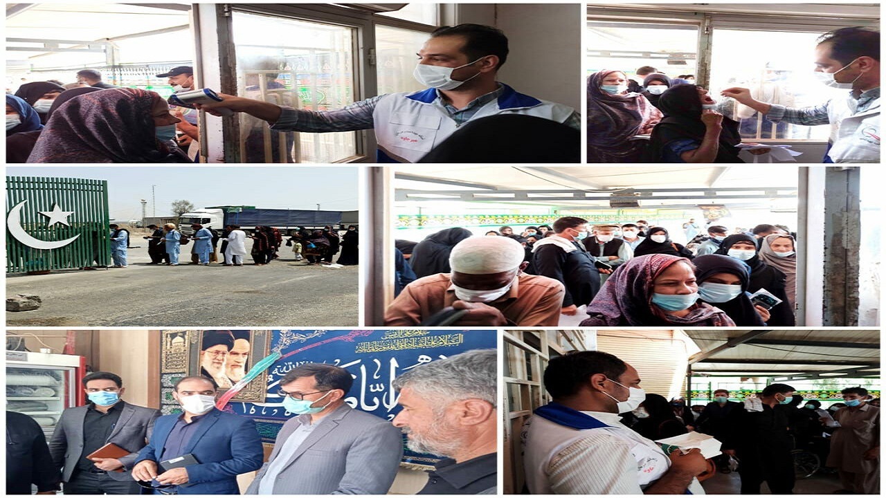 زائران پاکستانی اعزامی به کربلای معلی از پایانه مرزی میرجاوه وارد ایران شدند