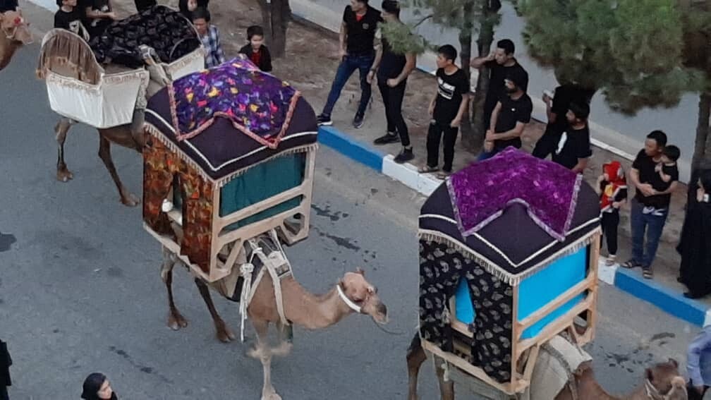 ورود شبه قافلۀ امام حسین (ع) به کربلا در نوش آباد&nbsp;