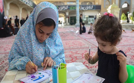 برپایی &laquo;حسینیه کودک&raquo; در حرم مطهر بانوی کرامت +تصاویر