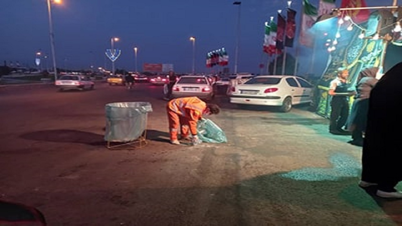 سازمان مدیریت پسماند قزوین آماده خدمت رسانی به عزاداران حسینی