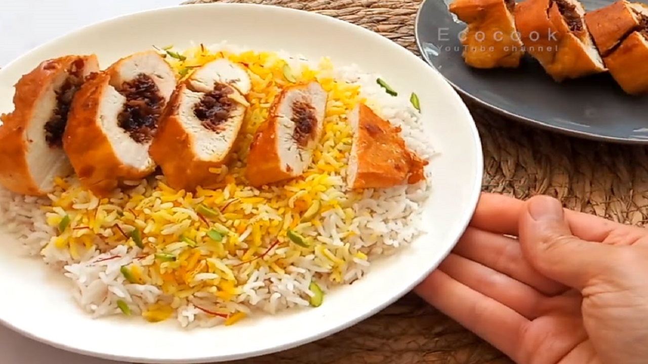 آموزش روش پخت مرغ شکم پُر + فیلم