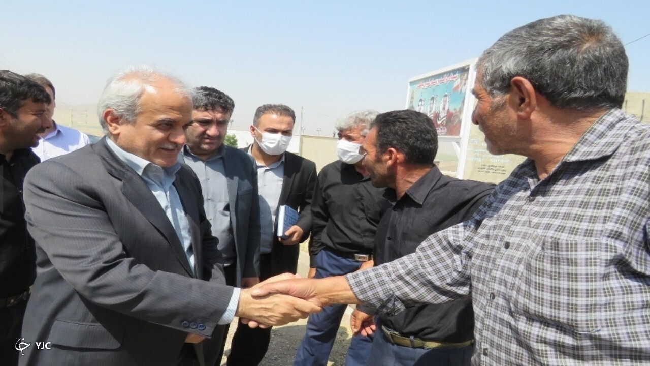 بازدید فرماندار مهاباد از روستای قوپی بابا علی
