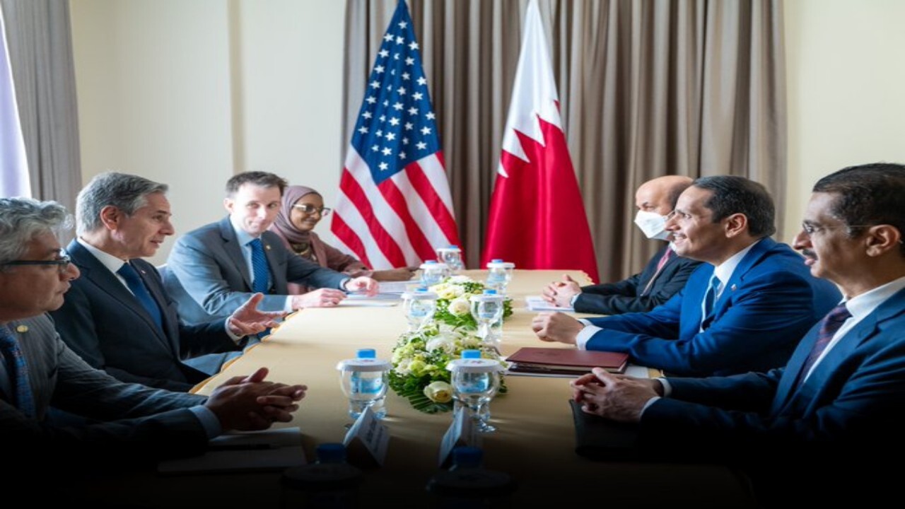 وزیران خارجه آمریکا و قطر اوضاع افغانستان را بررسی کردند