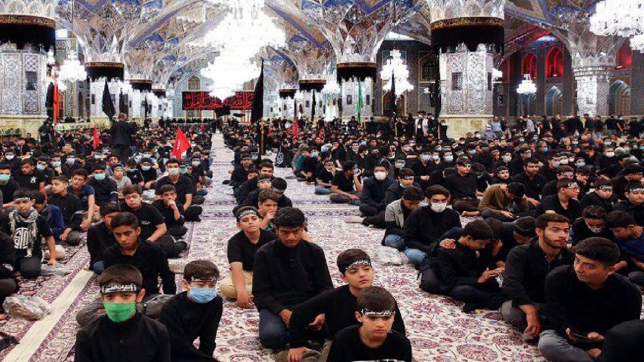 سوگواره "احلی من العسل" در حرم مطهر رضوی برگزار شد