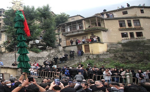 مراسم سنتی علم بندان در ماسوله