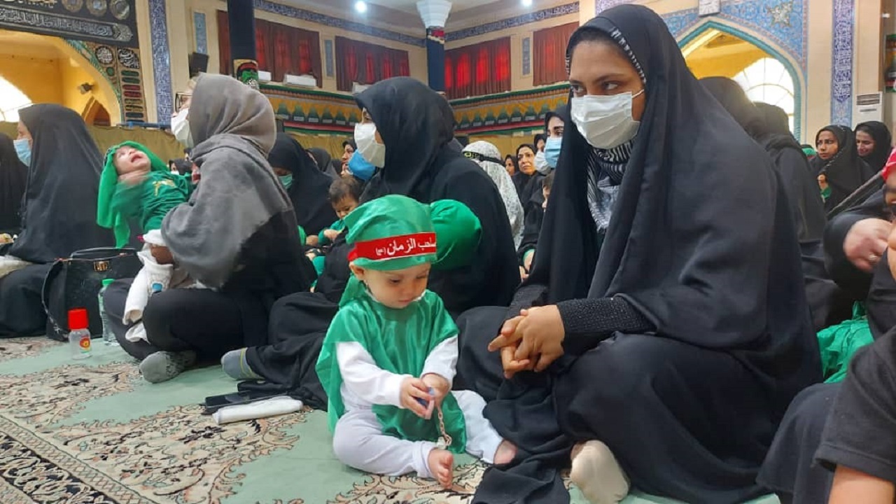 اجتماع شیرخوارگان آبادان و خرمشهر به یاد شش ماهه کربلا