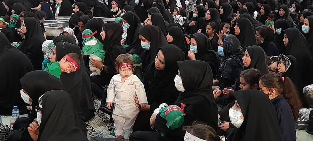 اجتماع شیرخوارگان آبادانی به یاد شش ماهه کربلا
