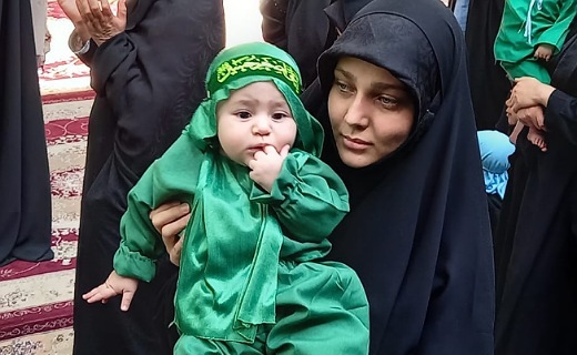 میزبانی چهارباغ از شیرخوارگان حسینی+فیلم و عکس