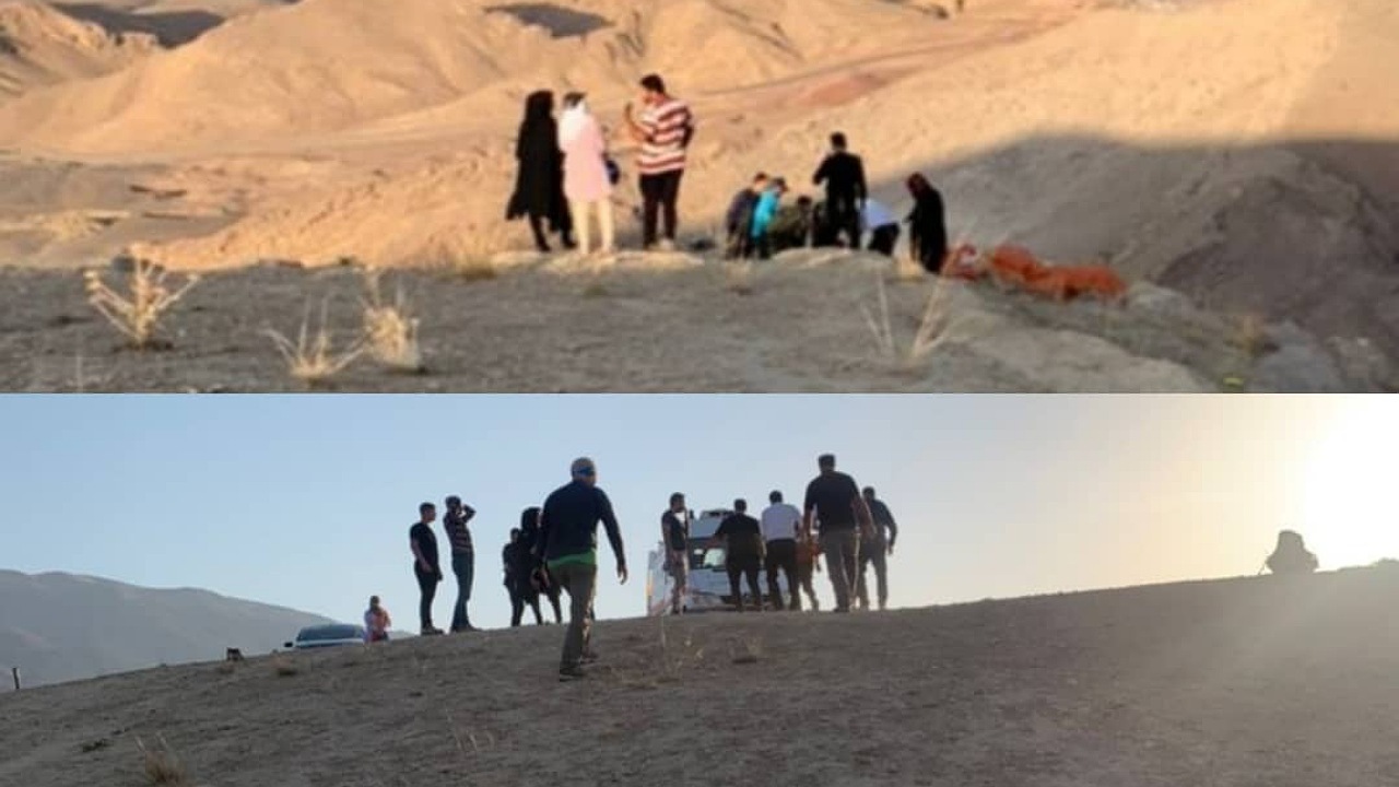 سقوط پاراگلایدر سوار در کاشان