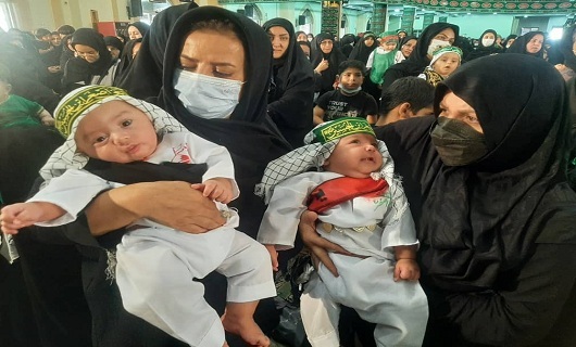 برگزاری همایش شیرخوارگان حسینی در عزای ابا عبدالله الحسین(ع)