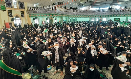 برگزاری همایش شیرخوارگان حسینی در عزای ابا عبدالله الحسین(ع)