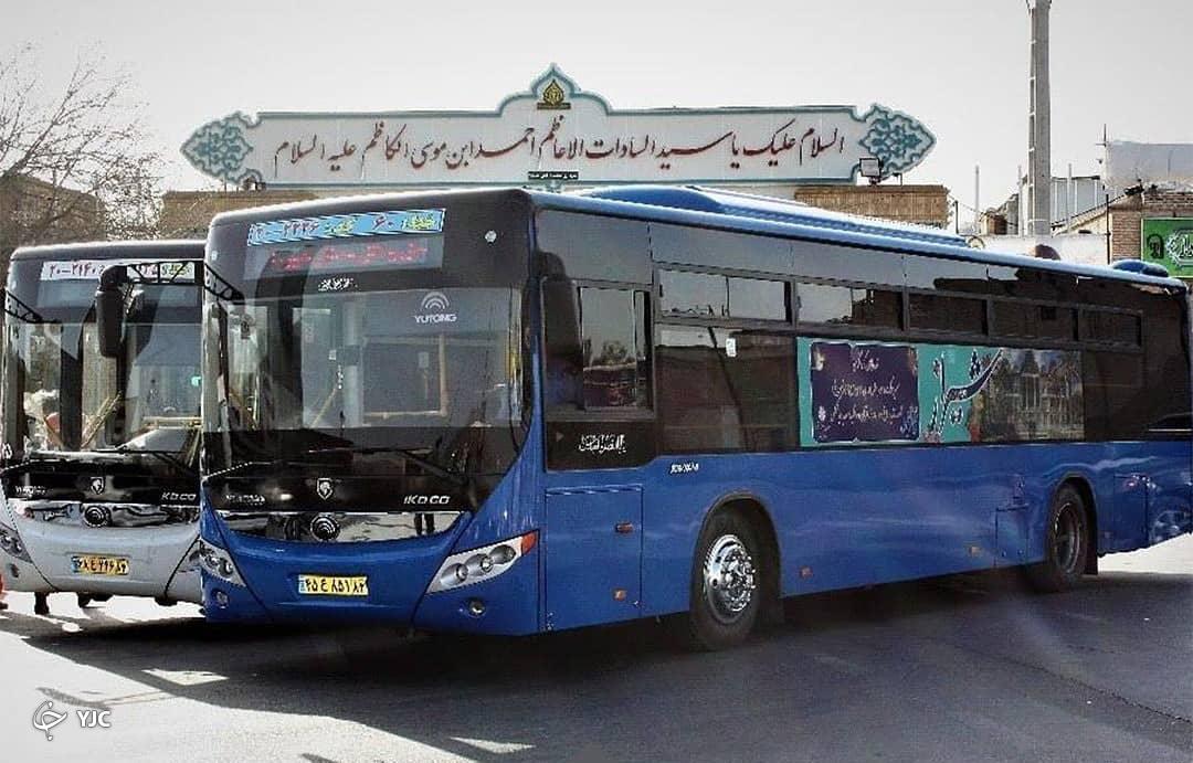 خدمات‌دهی ١٠٠ دستگاه اتوبوس در روز‌های نهم و دهم محرم در شیراز