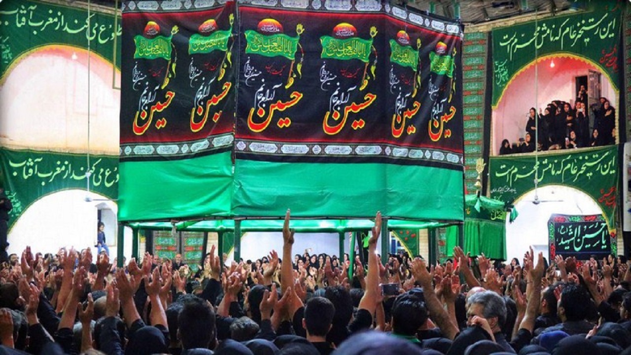 مراسم عزاداری هیئت مشکل گشا در حسینیه سفلی ندوشن