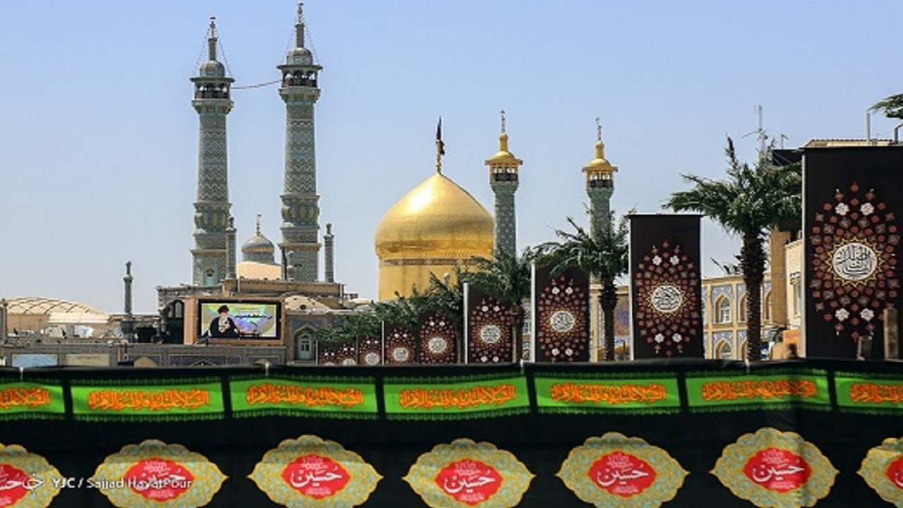 شهر بانوی کرامت در سالروز شهادت سقای آب و ادب به سوگ نشست