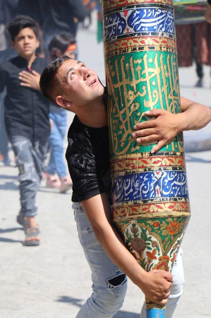 مراسم عزاداری تاسوعا در اطراف حرم مطهر رضوی+ عکس و فیلم