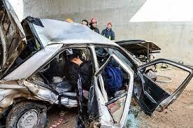 ۴ مصدوم در پی تصادف در محور کامیاران به کرمانشاه