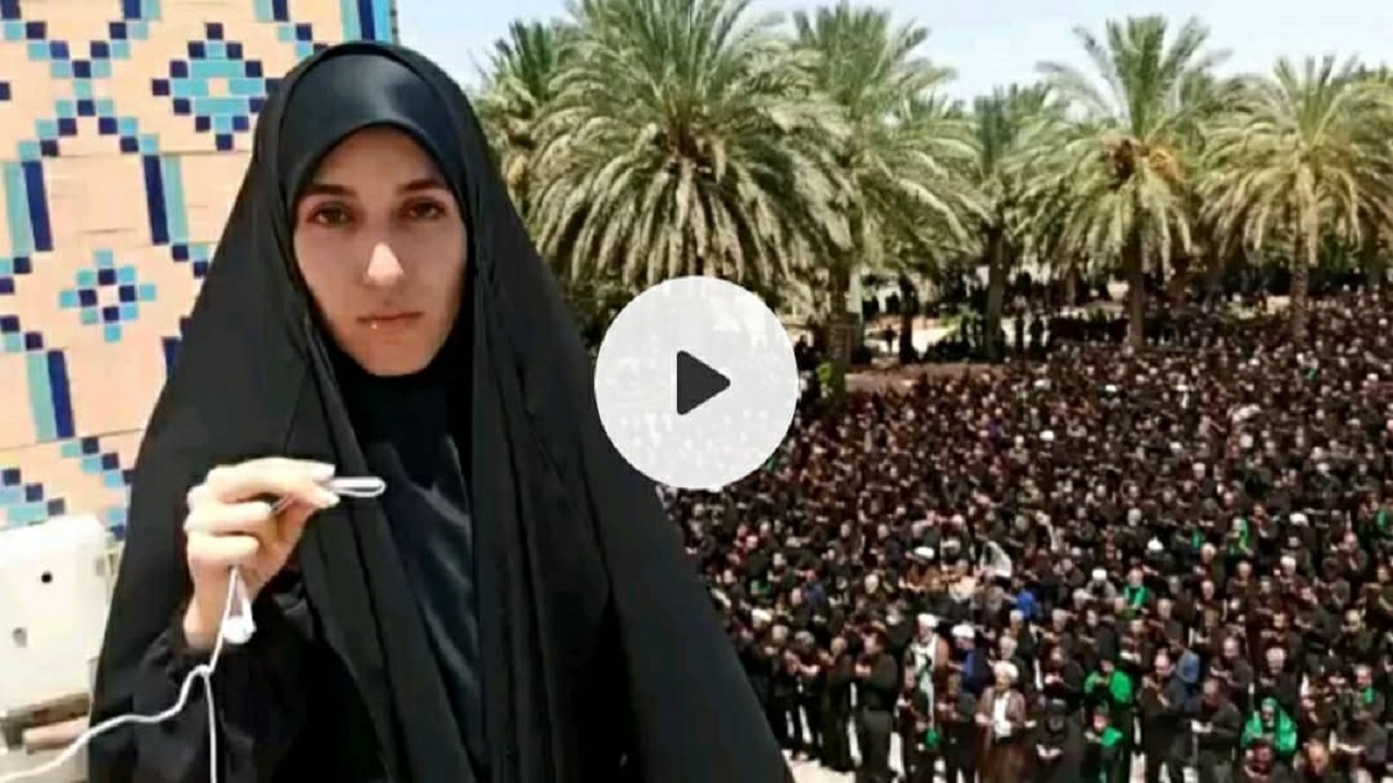 اقامه باشکوه نماز ظهر عاشورا در امامزاده عبدالله بافق