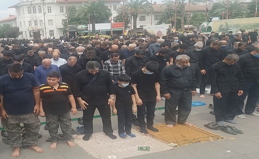 اقامه نماز ظهر عاشورا در رشت