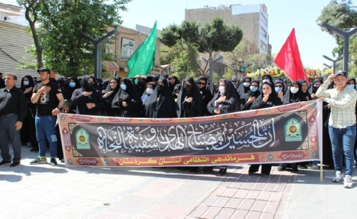 کردستان در عاشورای حسین یکپارچه سیاه پوش شد  + فیلم و تصاویر