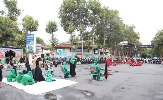 اجرای مراسم آیینی مقتل خوانی در رشت