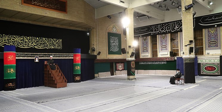 مراسم عزاداری شام غریبان اباعبدالله الحسین(ع) در حضور رهبر انقلاب