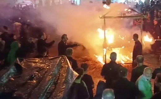برپایی مراسم شام غریبان حسینی در گیلان + تصاویر