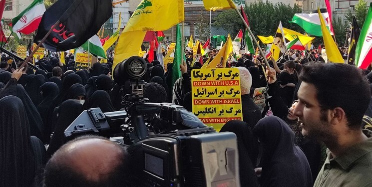 برگزاری تجمع عزاداران حسینی در محکومیت جنایات اخیر رژیم صهیونیستی