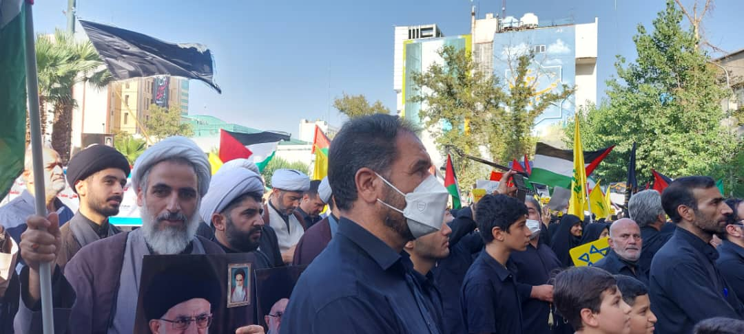 آغاز تجمع عزاداران حسینی در محکومیت جنایات اخیر رژیم صهیونیستی