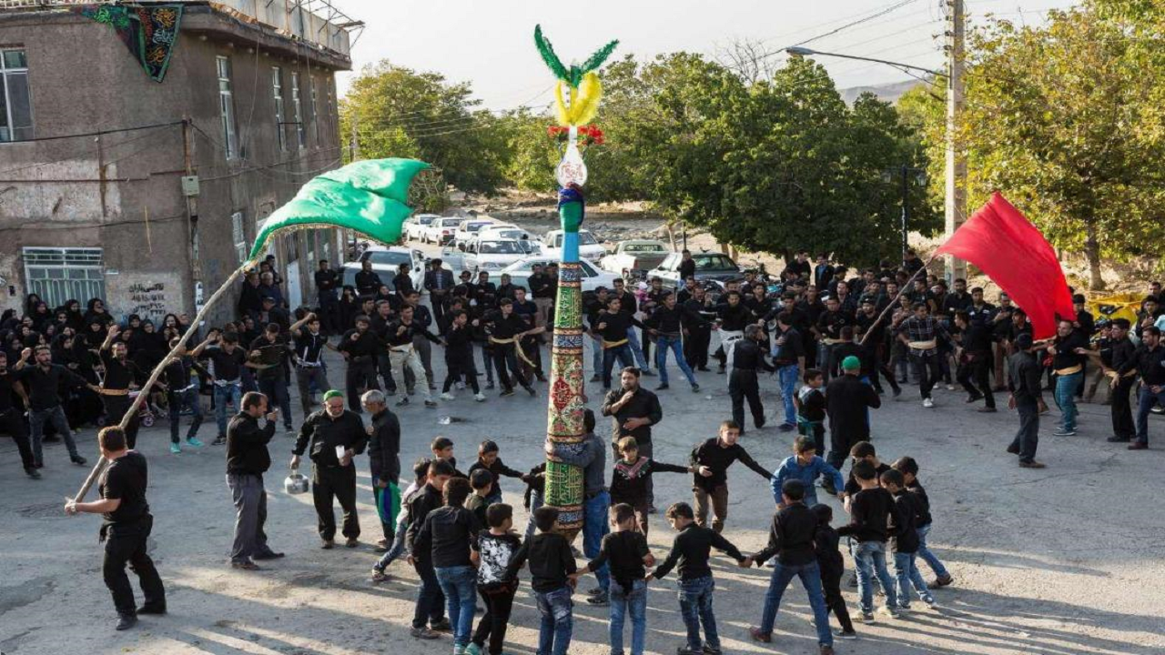 روستای اسلام آباد میزبان عزاداران حسینی شد + فیلم