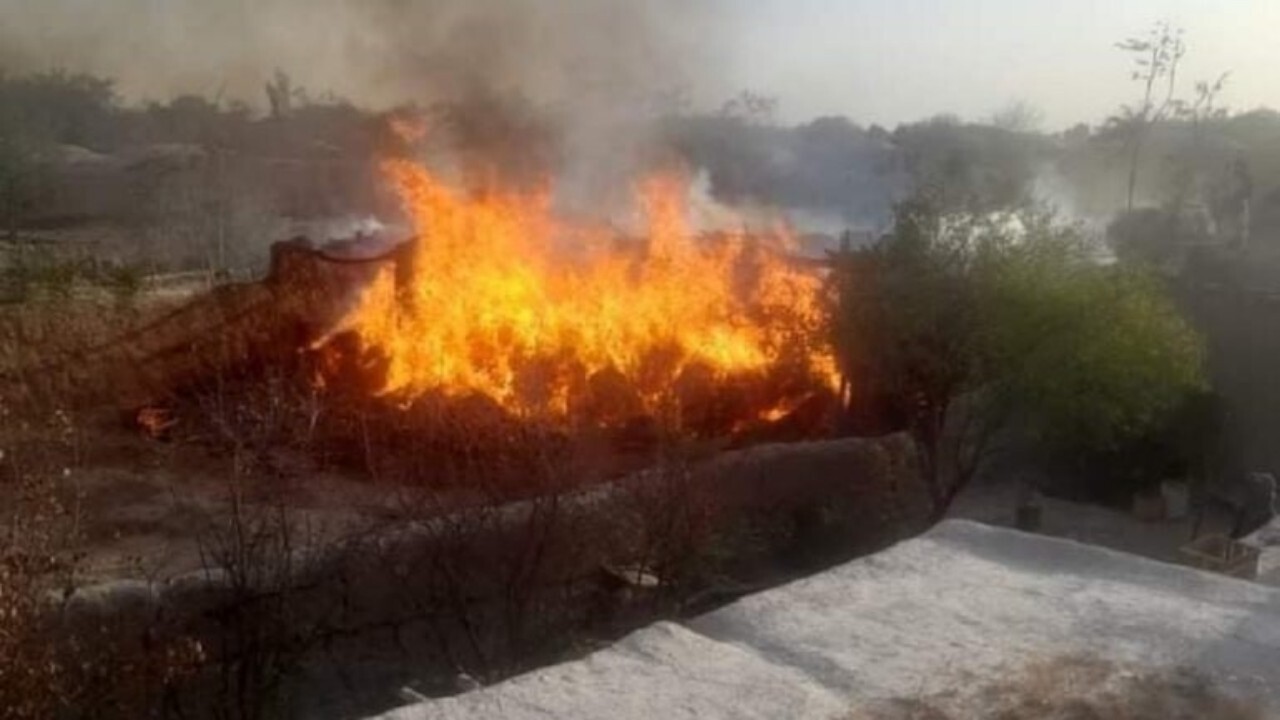 ده ها خانه در جوزجان حریق آتش شده است