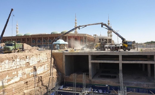 ساخت موتورخانه مرکزی مسجد جمکران به همت بسیج سازندگی قم +تصاویر