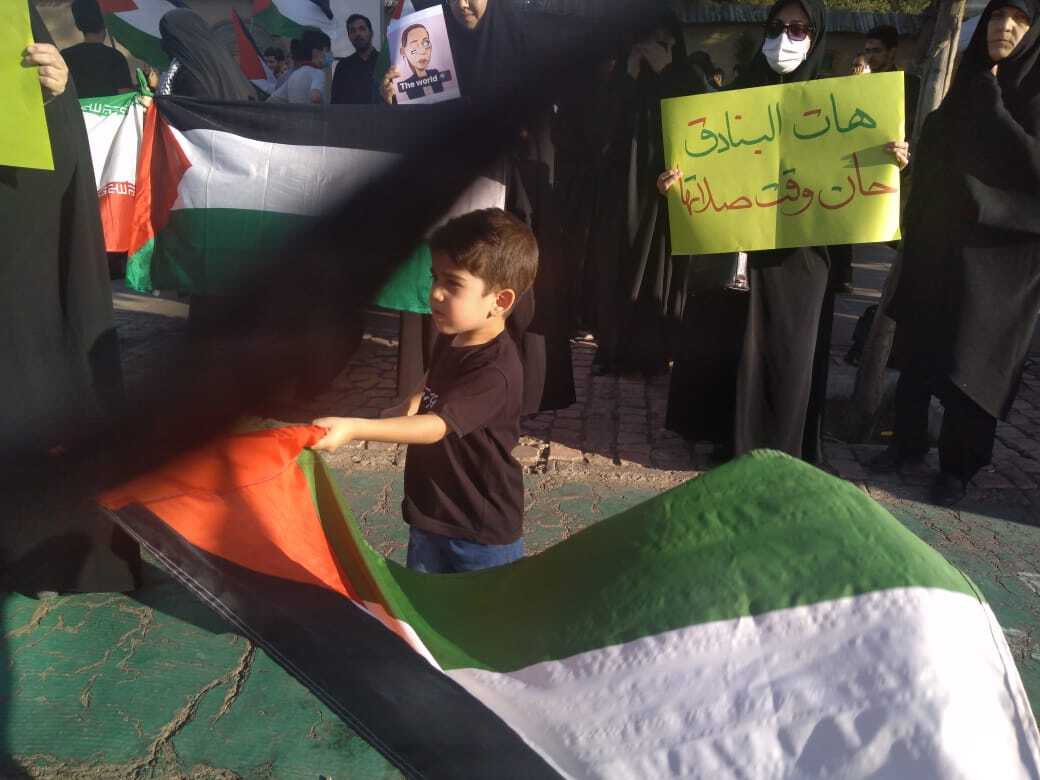 برگزاری اجتماع  دانشجویی ومردمی حمایت از مردم غزه و فلسطین