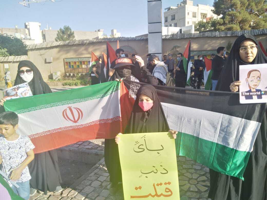 برگزاری اجتماع  دانشجویی ومردمی حمایت از مردم غزه و فلسطین